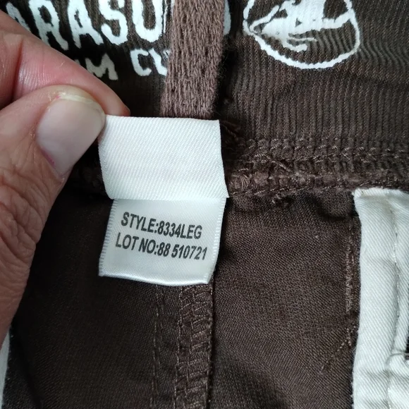 Vintage Parasuco Denim Cult Y2K Brown Corduroy Low Rise Pants Women's Size 28 - Picture 7 of 10